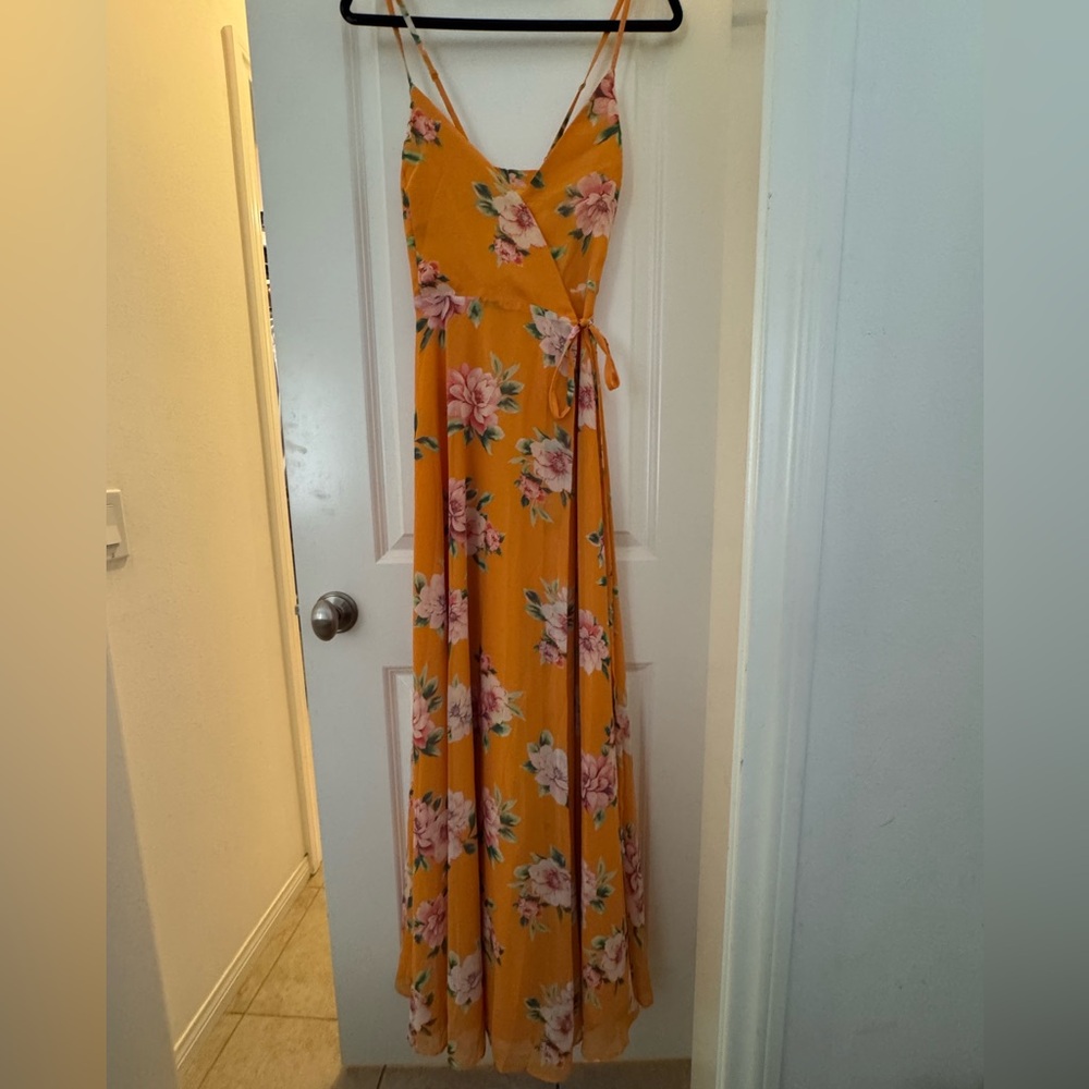 Lulu's Vibrant Floral Maxi Dress